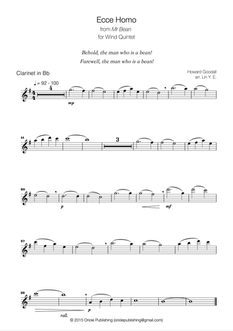 Goodall - Ecce Homo for Wind Quintet