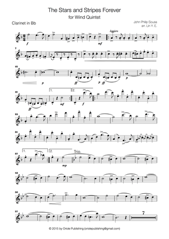Sousa - The Stars and Stripes Forever for Wind Quintet