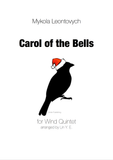 Leontovych - Carols of the Bells for Wind Quintet
