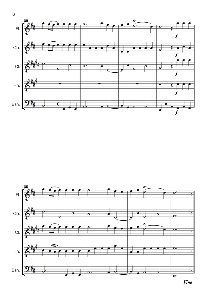 Alla Hornpipe from Water Music Suite for Woodwind / Wind Quintet