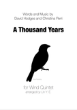Christina Perri - A Thousand Years for Wind Quintet