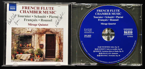 Z While stocks last* French Flute Chamber Music (Mirage Quintet and Robert Aitken) Autographed CD